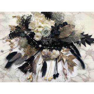 【専用出品】モノトーン系花材セット♡(プリザーブドフラワー)