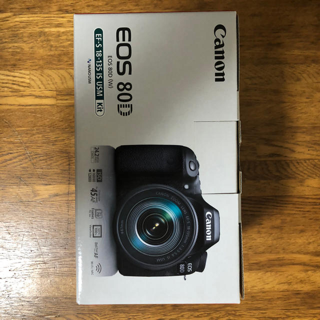 Canon(キヤノン)のCanonデジタル一眼レフカメラEOS80DレンズキットEFS18-135mm スマホ/家電/カメラのカメラ(デジタル一眼)の商品写真