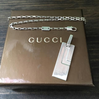 グッチ(Gucci)のGUCCI グッチ ネックレス Gプレート(ネックレス)