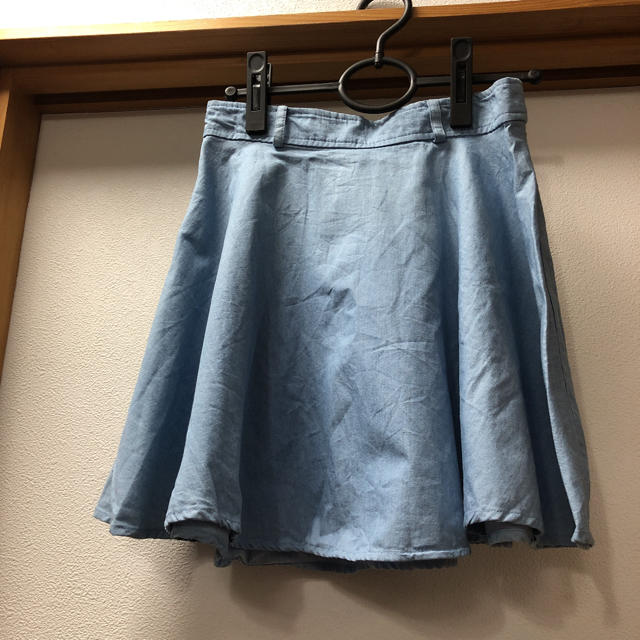 INGNI(イング)の【INGNI】デニム風フレアスカート レディースのスカート(ミニスカート)の商品写真
