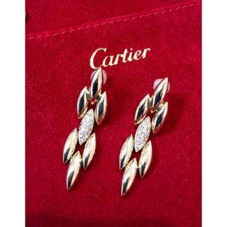 カルティエ(Cartier)の【超美品】カルティエ Gentiane ダイヤモンド x K18金 イヤリング(ピアス)