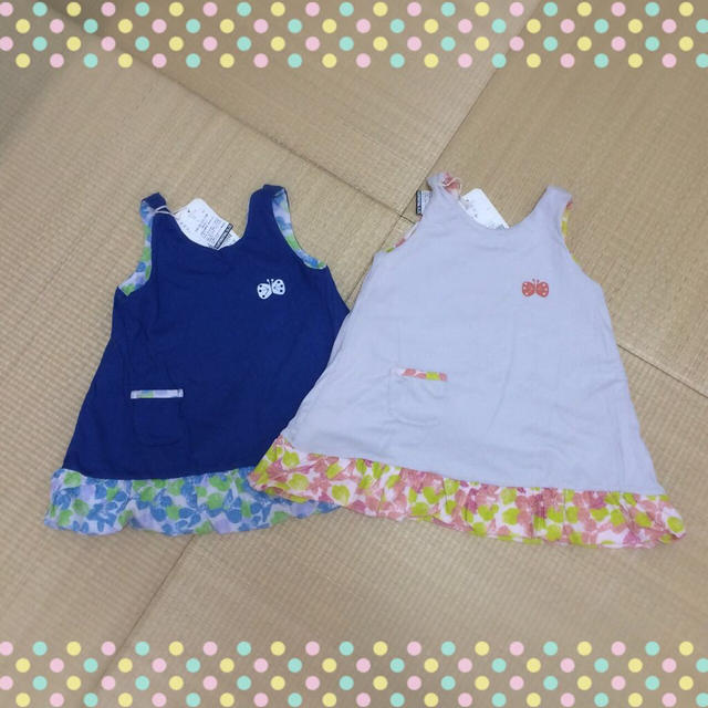 F.O.KIDS(エフオーキッズ)のseraphリバーシブル♡バルーンワンピ キッズ/ベビー/マタニティのキッズ服女の子用(90cm~)(その他)の商品写真