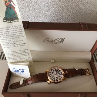 ガガミラノ(GaGa MILANO)のGaGa MILANO マヌアーレ48mm 手巻き式 訳あり(腕時計(アナログ))