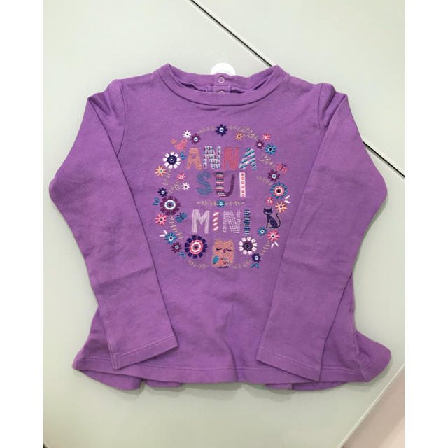 ANNA SUI mini(アナスイミニ)のANNA SUI mini アナスイミニ ★ 薄手トレーナー 110 120 キッズ/ベビー/マタニティのキッズ服女の子用(90cm~)(Tシャツ/カットソー)の商品写真