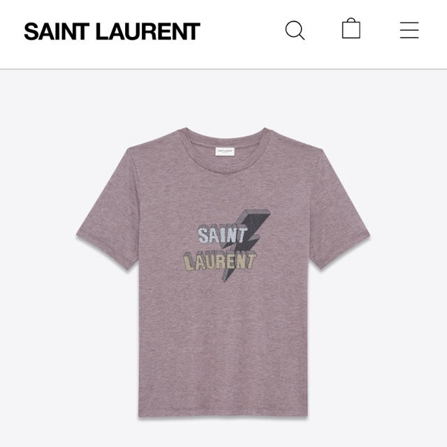 【値下げ中】SAINT LAURENT PARIS ライトニングボルトTシャツ