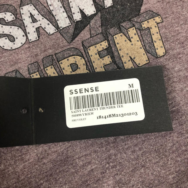 SAINT LAURENT - Saint Laurent ライトニングボルト tシャツの SAINT LAURENT - Saint Laurent ライトニングボルト tシャツの