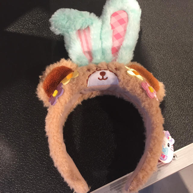 ハローキティ(ハローキティ)のユニバ USJ ユニバーサル イースター バニー タイニーチャムカチューシャ エンタメ/ホビーのおもちゃ/ぬいぐるみ(キャラクターグッズ)の商品写真