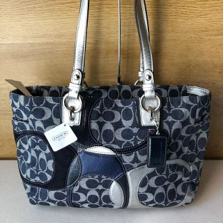 コーチ(COACH)の未使用  タグ付き  コーチ  デニム  パッチワーク  トート(トートバッグ)