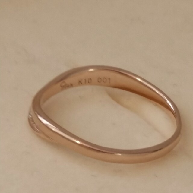 STAR JEWELRY(スタージュエリー)のスタージュエリー　K10ピンクゴールド　ダイヤの指輪　ピンキーリング レディースのアクセサリー(リング(指輪))の商品写真