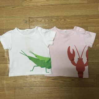 ムジルシリョウヒン(MUJI (無印良品))の【もも様専用】無印良品 Tシャツ 80サイズ 2枚組(Ｔシャツ)