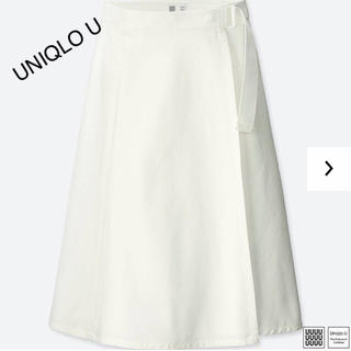 ユニクロ(UNIQLO)のUNIQLO U ベルテッドラップスカート(ひざ丈スカート)
