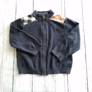 バーバリー(BURBERRY)のBURBERRYCHILDREN 80 ジップアップカーディガン　(カーディガン/ボレロ)