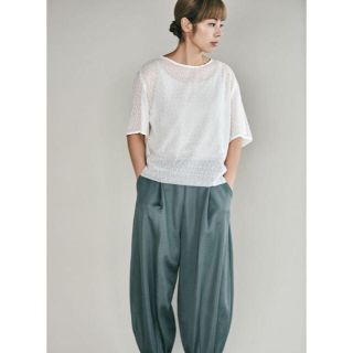 ミナペルホネン(mina perhonen)の美品 メッツァ完売ミナペルホネン＊lintu ブラウス＊今季春夏(シャツ/ブラウス(長袖/七分))