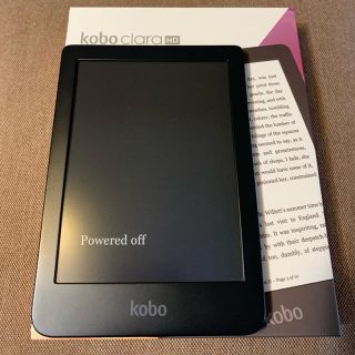 ラクテン(Rakuten)の電子書籍リーダー kobo Clara HD ブラック[N249KJBKSEP](電子ブックリーダー)