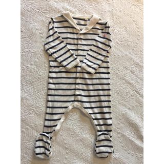 プチバトー(PETIT BATEAU)のPETIT BATEAU プチバトー ロンパース 12m/74cm セーラー(ロンパース)