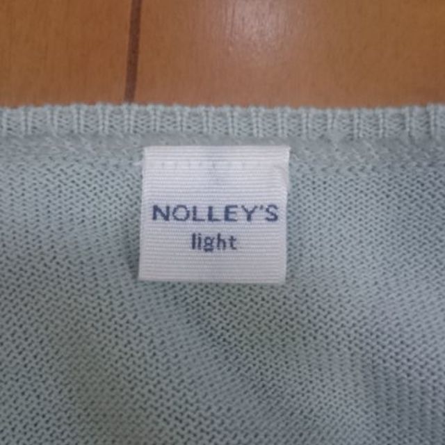 NOLLEY'S(ノーリーズ)のノーリーズ コットンニット グリーン スプリング レディースのトップス(ニット/セーター)の商品写真