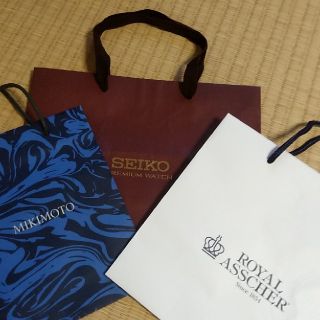 ミキモト(MIKIMOTO)の紙袋3枚セット(ショップ袋)