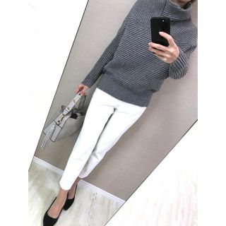 カワイイ(cawaii)の【美品✨】French pave✨サイズフリー✨グレー変形ニット✨(ニット/セーター)