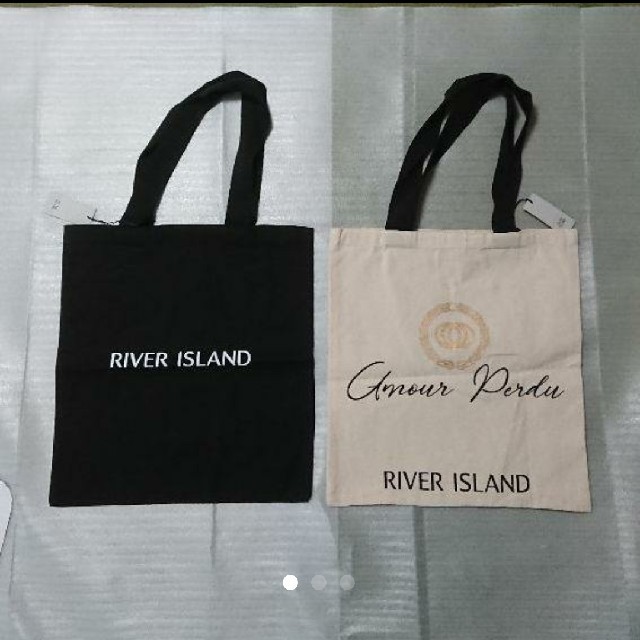 RIVER ISLAND(リバーアイランド)のRiver Island 2枚セット☆ショッパートートバック レディースのバッグ(トートバッグ)の商品写真