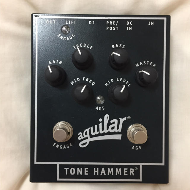 aguilar TONE HAMMER ベースプリアンプ 純正電源アダプタ付き 楽器のベース(ベースエフェクター)の商品写真