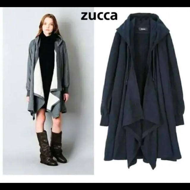 ZUCCa(ズッカ)の【美品】zucca 変形 ロングパーカー レディースのトップス(パーカー)の商品写真