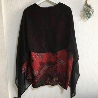 ヨウジヤマモト(Yohji Yamamoto)のフラワーパターン 羽織 古着(その他)