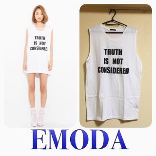 エモダ(EMODA)のEMODA♡ボーイフレンドワンピース♡Ｓ(Tシャツ(半袖/袖なし))