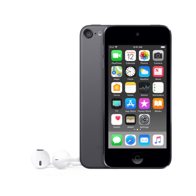 iPod touch(アイポッドタッチ)の【本日限定価格】iPod touch 6世代 ブラック スマホ/家電/カメラのオーディオ機器(ポータブルプレーヤー)の商品写真