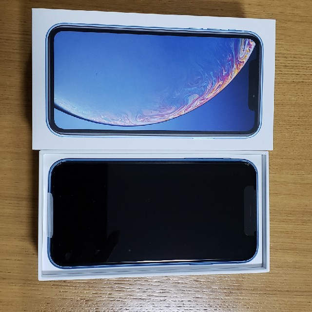 iPhone(アイフォーン)のiPhoneXR 64GB ブルー スマホ/家電/カメラのスマートフォン/携帯電話(スマートフォン本体)の商品写真