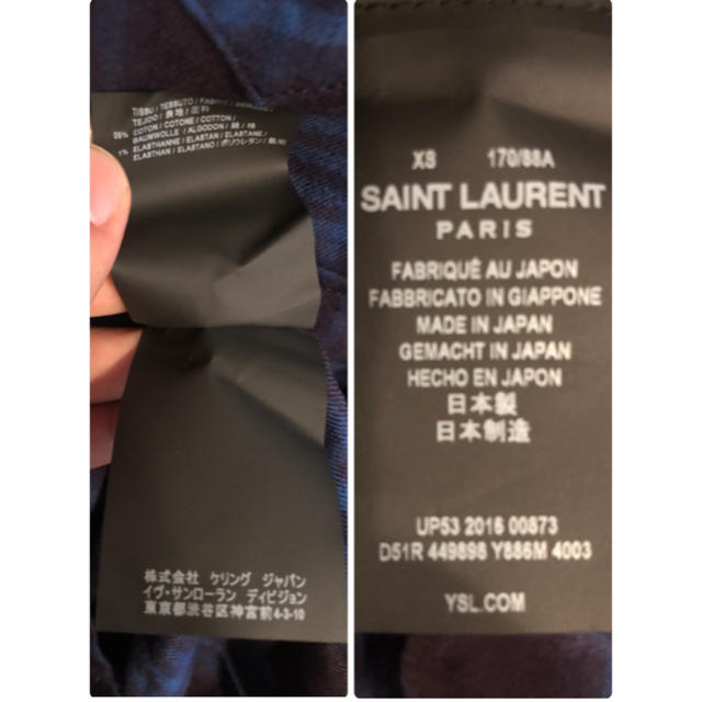 Saint Laurent(サンローラン)のサンローラン ウエスタン チェック ネルシャツ 新品！  メンズのトップス(シャツ)の商品写真