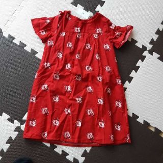 ベビーギャップ(babyGAP)の新品　110 赤　ワンピース　babygap(ワンピース)