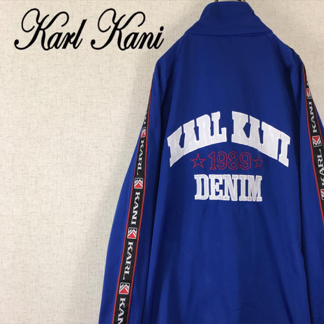 Karl Kani(カールカナイ)の90s KARL KANI カールカナイ トラックトップ ジャージ ビッグロゴ メンズのトップス(ジャージ)の商品写真