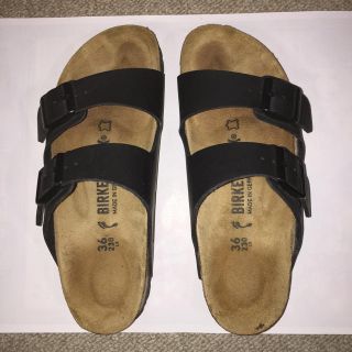 ビルケンシュトック(BIRKENSTOCK)のBIRKENSTOK ARIZONA 黒 36号(23.0cm)(サンダル)