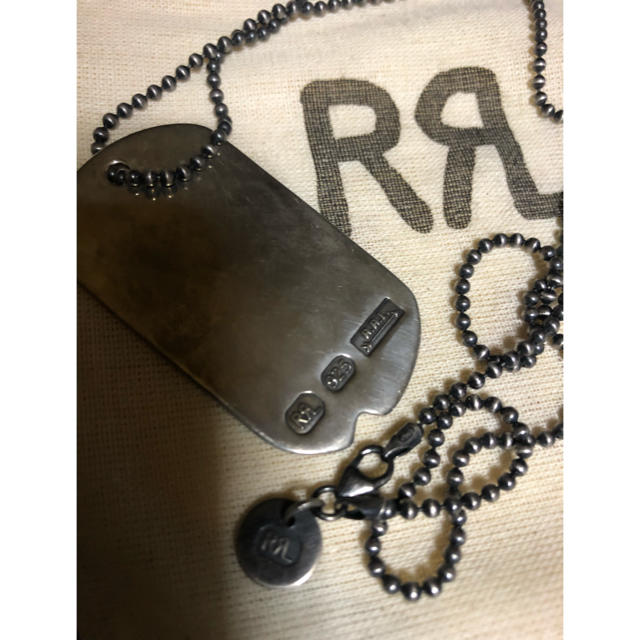 希少アイテム RRL スターリングシルバー 925 ドッグタグ