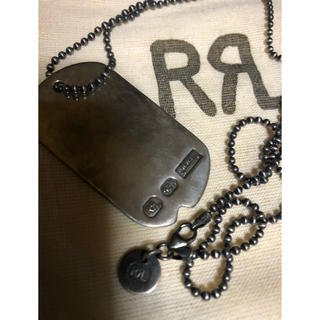 ダブルアールエル(RRL)の希少アイテム RRL スターリングシルバー 925 ドッグタグ(ネックレス)