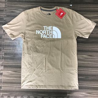 ザノースフェイス(THE NORTH FACE)の【新品】ノースフェイス ベージュ Tシャツ メンズ (Sサイズ)(Tシャツ/カットソー(半袖/袖なし))