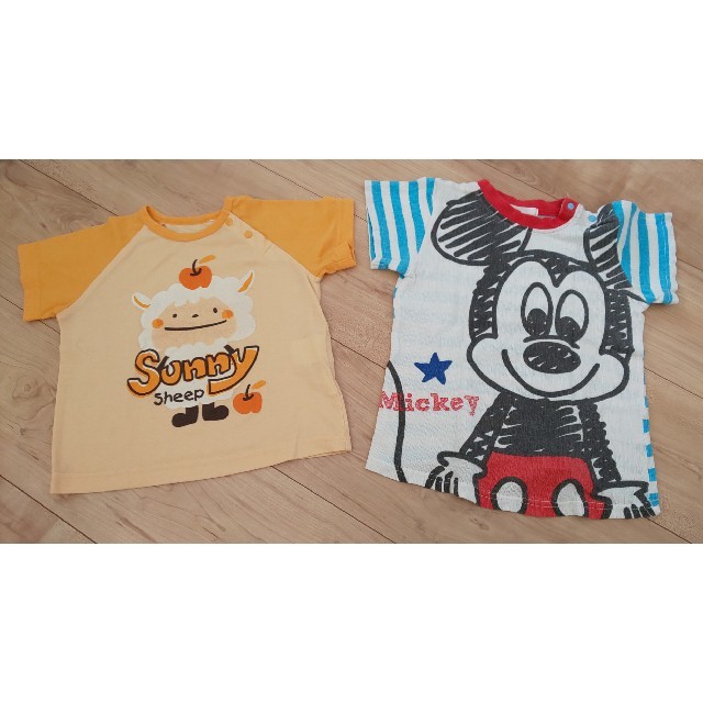 Disney(ディズニー)の【値下げ】夏物 パジャマ まとめ売り キッズ/ベビー/マタニティのベビー服(~85cm)(パジャマ)の商品写真