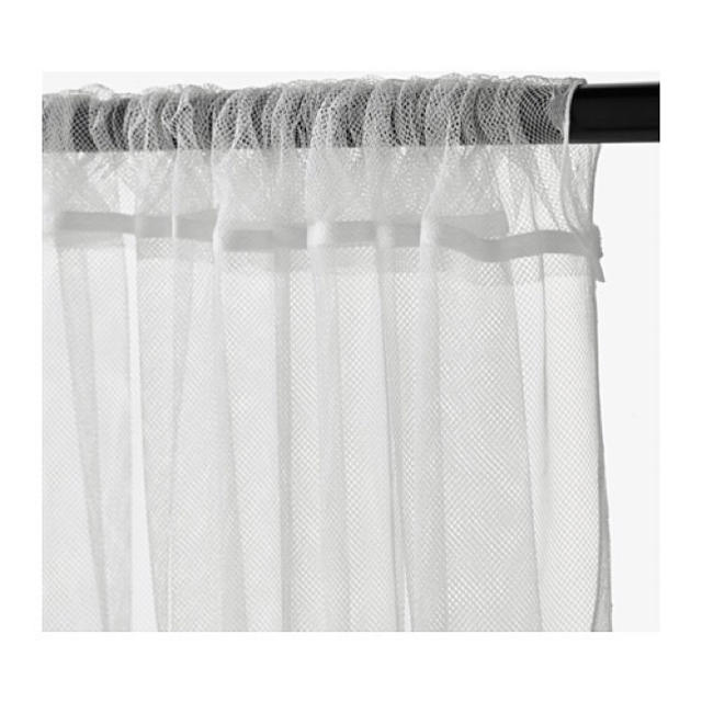 IKEA(イケア)の 【IKEA】 カーテン 幅280×長さ250 2枚組 LILL ホワイト   インテリア/住まい/日用品のカーテン/ブラインド(レースカーテン)の商品写真