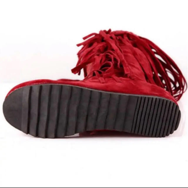 インディアンフリンジブーツ⌇民族 衣装 メキシカン レディースの靴/シューズ(ブーツ)の商品写真