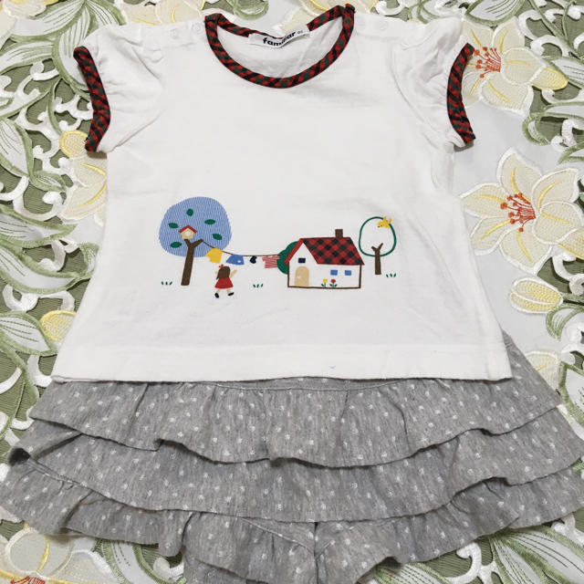 familiar(ファミリア)のファミリア Tシャツ キュロット キッズ/ベビー/マタニティのベビー服(~85cm)(Ｔシャツ)の商品写真