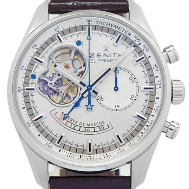 ZENITH(ゼニス)のゼニス エルプリメロ オープン 自動巻 国内正規品 超美品 メンズの時計(腕時計(アナログ))の商品写真