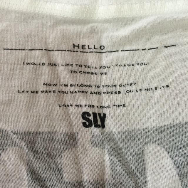 SLY(スライ)のSLY T-SIRT レディースのトップス(Tシャツ(半袖/袖なし))の商品写真
