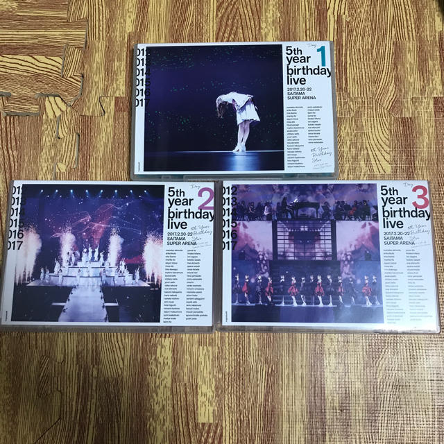 乃木坂46 5th YEAR BIRTHDAY LIVE Blu-ray 123