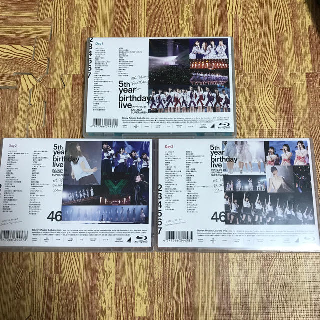 乃木坂46(ノギザカフォーティーシックス)の乃木坂46 5th YEAR BIRTHDAY LIVE Blu-ray 123 エンタメ/ホビーのDVD/ブルーレイ(ミュージック)の商品写真