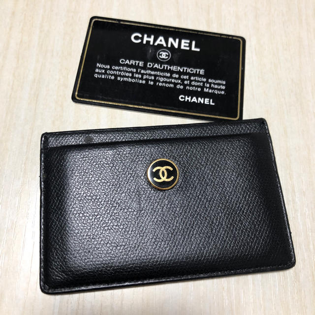 CHANEL シャネル ココボタン パスケース 名刺入れ カードケース