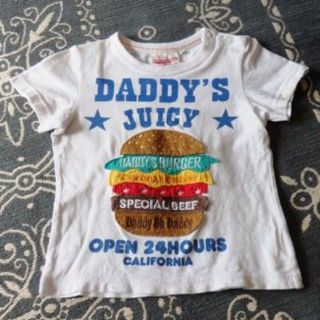 ダディオーダディー(daddy oh daddy)のハンバーガー Tシャツ 90サイズ(Tシャツ/カットソー)