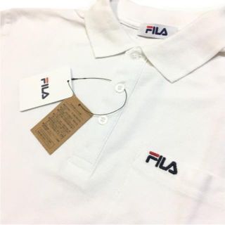 フィラ(FILA)の新品　タグ付　ＦＩＬＡ　フィラ　ポロシャツ　綿100％　ホワイト　ＸＬ(ポロシャツ)