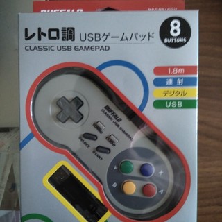 バッファロー(Buffalo)の新品　未開封　スーファミ型ゲームパッド(その他)