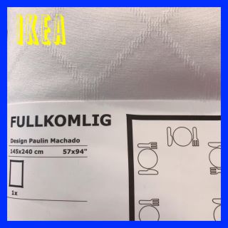 イケア(IKEA)のIKEA FULLKOMLIG テーブルクロス ホワイト(テーブル用品)