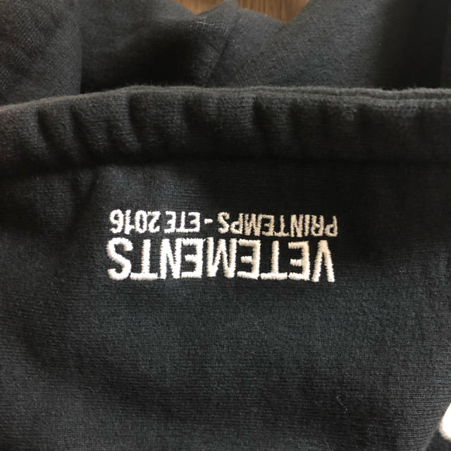 vetements Sサイズ 確実正規品の通販 by dos｜ラクマ definition hoodie 低価限定品